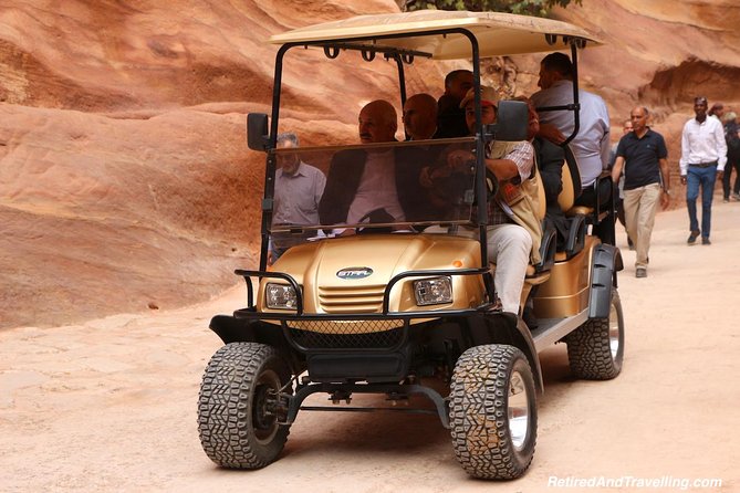 Aqaba Shore Excursion: Private accessible Petra Tour - Meeting the Petra guide and golf cart