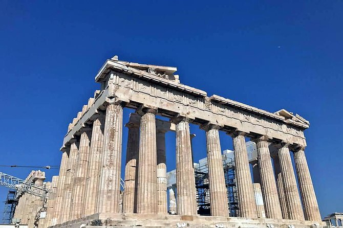 Athens Highlights from the Cruise Ship & Amazing Lunch Included - The Temple of Olympian Zeus and ancient scale