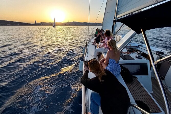 Barcelona Sunset Sailing Cruise from Port Olímpic with Open Bar - The commercial-port bridge and Maremagnum