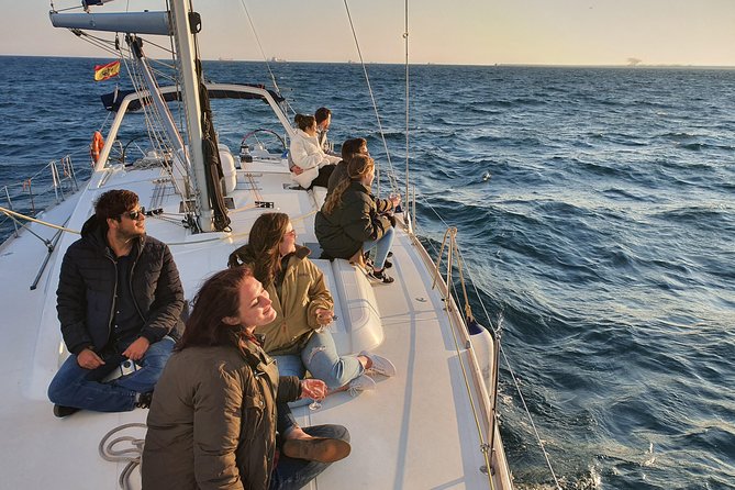 Barcelona Unforgettable Sailing Cruise with Open Bar and Snacks - Passing through the commercial port entrance