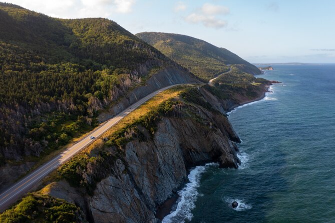 Cabot Trail Bus Tour for Cruise Excursion - The long approach to Cape Breton’s scenic stretches