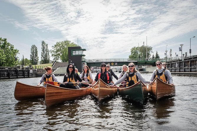Cedar canoe tour in Klaipeda - ideal for Cruise Ship travelers. - Starting out in a handmade cedar strip canoe