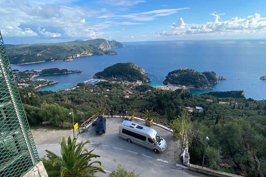 Corfu: Panoramic Island Highlights Van Tour from Cruise Port - Paleokastritsa: monastery views and clear water