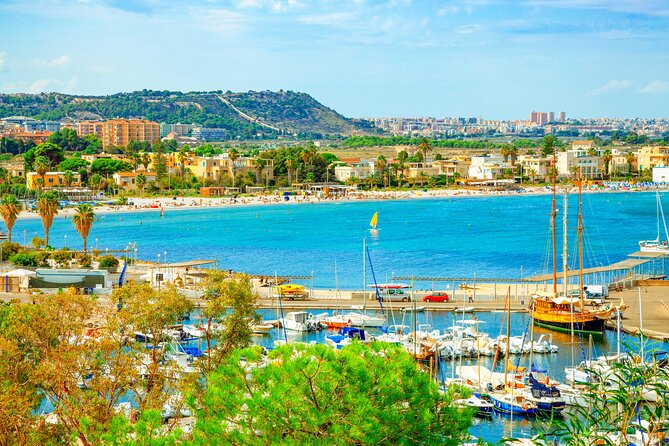 Deluxe Cagliari for Cruise Ships: Shore Tour of Stunning Sardinia - Poetto Beach and Molentargius Lagoon from the bus