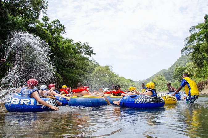 Dominica Shore Excursion: River Tubing Safari - Hillsborough Reception Center and the finish