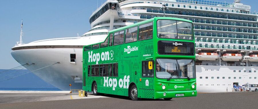 Dublin: Cruise Excursion Hop-On Hop-Off Tour & Rail Ticket - How the hop-on hop-off route works in Dublin