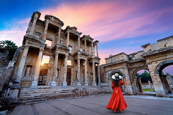 Ephesus and Mary’s House with Entry Tickets Opt. For Cruisers - Walking through Ephesus in the heat