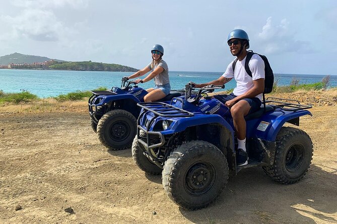 For cruise passengers: Guided ATV Tour of Dutch & French St. Maarten - The airport beach and low-flying planes