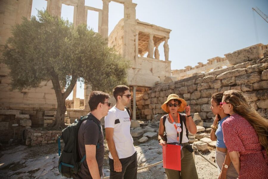 From Cruise Port: Athens City, Acropolis & Acropolis Museum - Walking toward the Acropolis