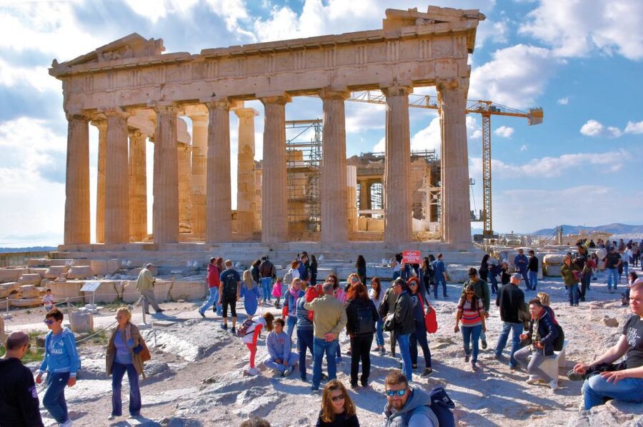 From Cruise Port: Athens City, Acropolis & Acropolis Museum - Entering the Acropolis
