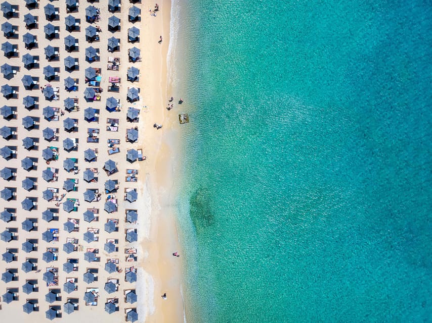 From Mykonos Cruise Port: Old Town Visit and Beach Getaway - The ride from Old Port to Elia Beach