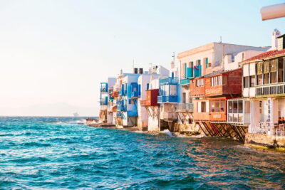 From Mykonos Cruise Port: Old Town Visit and Beach Getaway