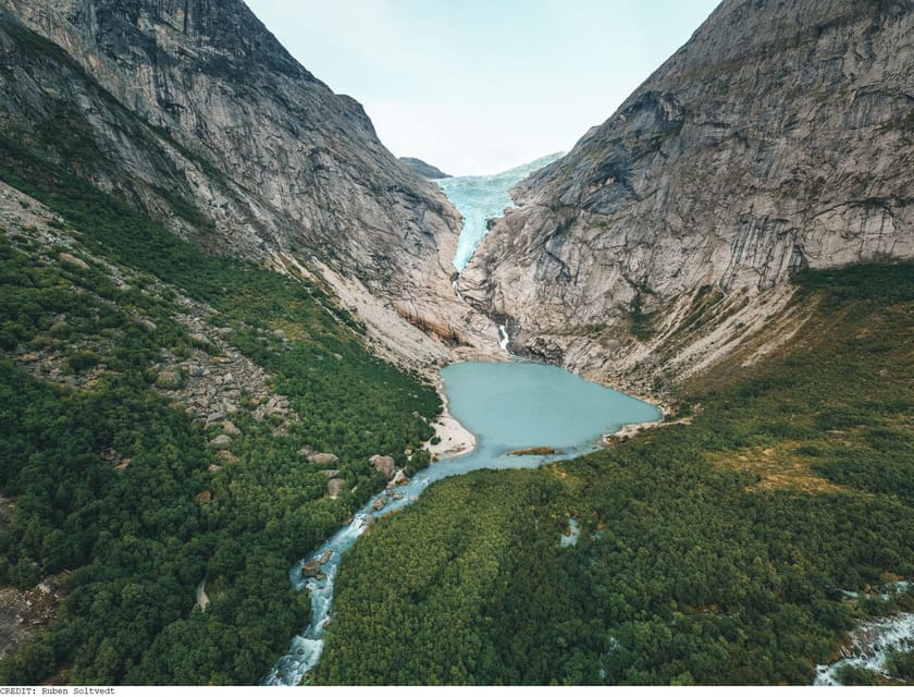 From Olden: Briksdal Glacier Guided Hiking Shore Excursion - What you see at Briksdalbreen