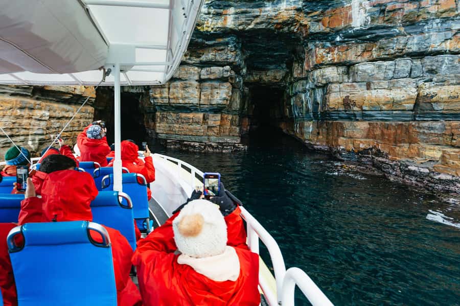 From Port Arthur: Tasman Island Wilderness Cruise - From check-in to open water