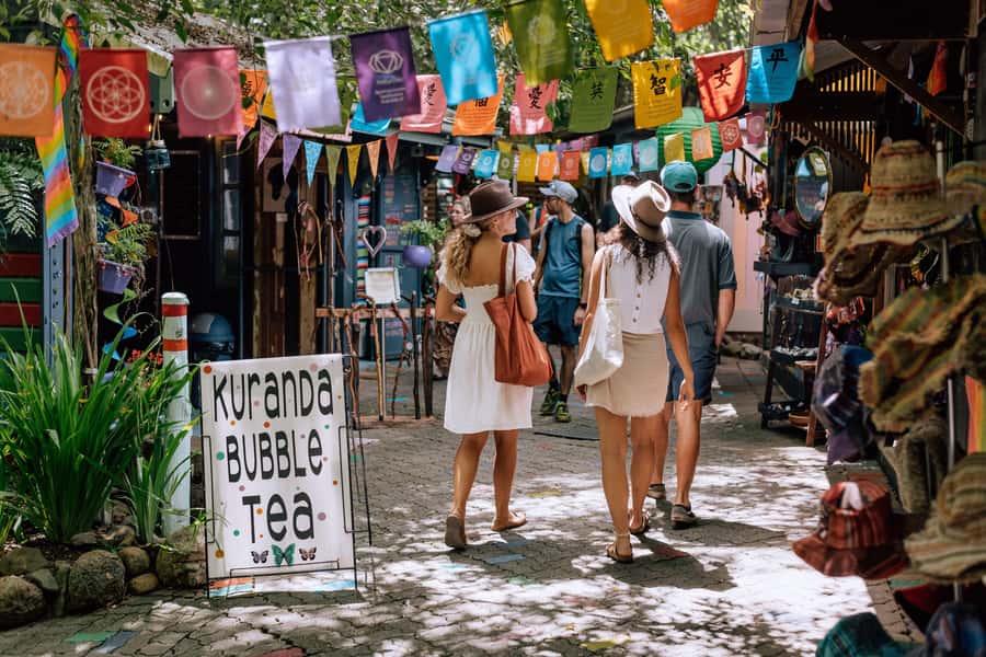 From Port Douglas: Kuranda via Scenic Rail or Skyrail Option - Skyrail above the rainforest canopy