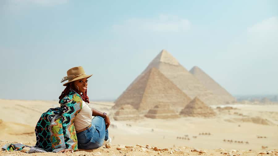 From Port said: Pyramids, Lunch Cruise, & Papyrus Institute - Key points at a glance
