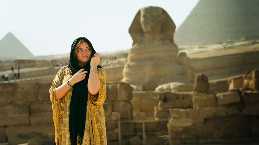 From Port said: Pyramids, Lunch Cruise, & Papyrus Institute - The Giza Pyramids, your main reason to go