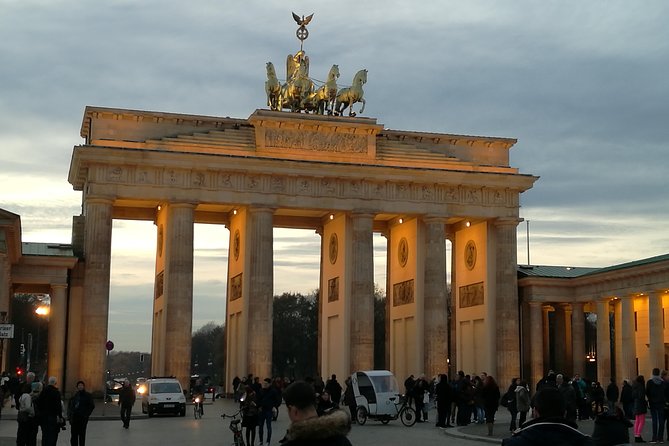 Group Driving Tour 1 to 6 people. Berlin Shore Excursion incl pick-up at Port - The Brandenburg Gate starts the history lesson