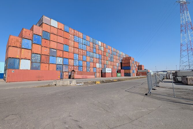 Guided Antwerp Port Tour, in your Car or Minibus - Dock 910: containers, borders, and a nuclear plant