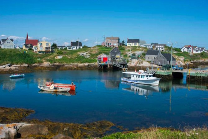Halifax Shore Excursion: Peggy's Cove Half Day Tour - Reading the granite at St. Margaret’s Bay
