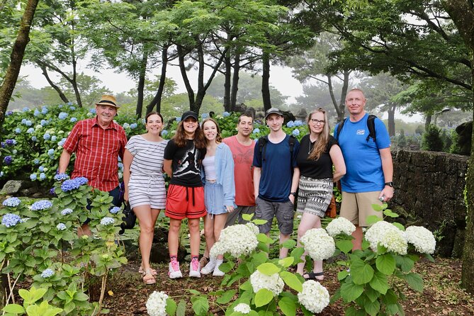 Jeju bus tour with professional English guide for cruise customer - Oedolgae and Jeongbang Waterfall shape the southern route