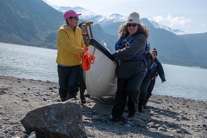 Juneau Shore Excursion: Mendenhall Glacier Canoe, Paddle and Hike - A short trail leads to rocky glacier-edge ground