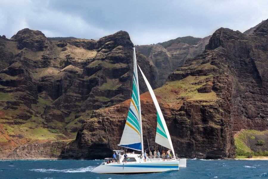 Kauai: Napali Coast Sail & Snorkel Tour from Port Allen - Sailing under Kauai’s trade winds