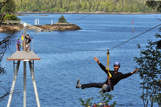 Ketchikan Shore Excursion: Rainforest Canopy Ropes and Zipline Adventure Park - Entering the cedar forest from Ketchikan port