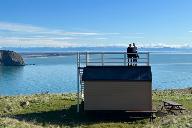 Lyttelton Shore Excursion - Guided Walking Tour and Picnic - Boulder Bay picnic with Southern Alps views