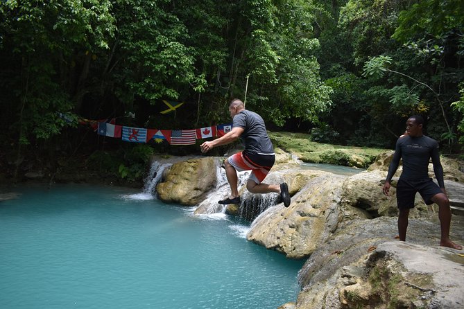 Montego Bay Shore Excursion: Blue Hole & Secret Falls Tour plus Shopping - Blue Hole brings the action