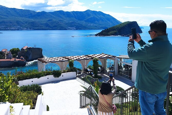 Montenegro shore excursion from Bar or Kotor - Jaz Beach and the view toward Budva