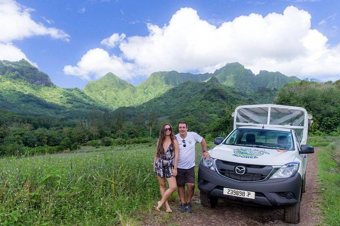 Moorea Cruise Ships: 4x4, Belvedere, Pineapple, & Magic Mountain - Pineapple country shows Moorea beyond the beaches