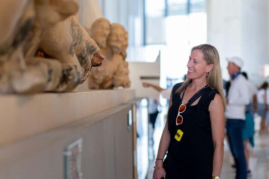 Piraeus Shore Excursion: Acropolis and Museum Classical Tour - Climbing through the Propylaea
