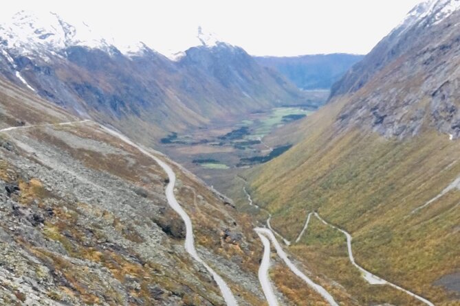 Private shore excursions Ålesund Trollstigen-Trollroad in small (1-4)groups - Aksla Mountain closes the Ålesund connection