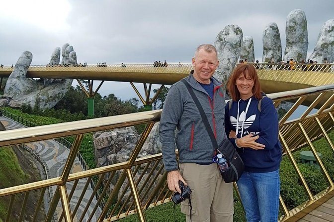 Private Shore Excursions from Chan May port to Ba Na Hills & Golden Bridge - Walking across the Golden Bridge