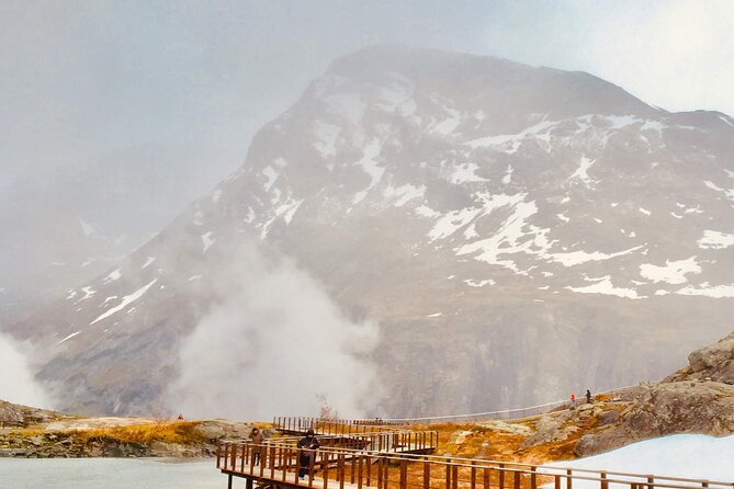 Private shore excursions Troll road in 5-7 groups - Stordal Church closes the sightseeing sequence