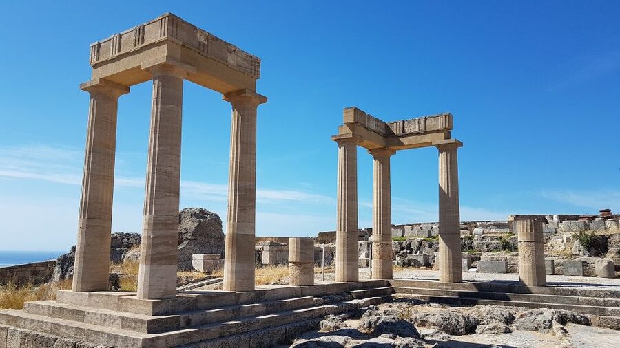 Rhodes: Shore Excursion, Valley of the Butterflies & Lindos - The Acropolis climb and the view from above