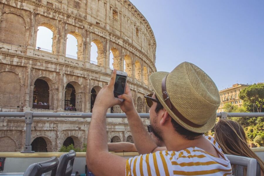 Rome: Hop-On Hop-Off Bus and Optional Cruise Port Transfer - Borghese Gardens and views from the upper deck