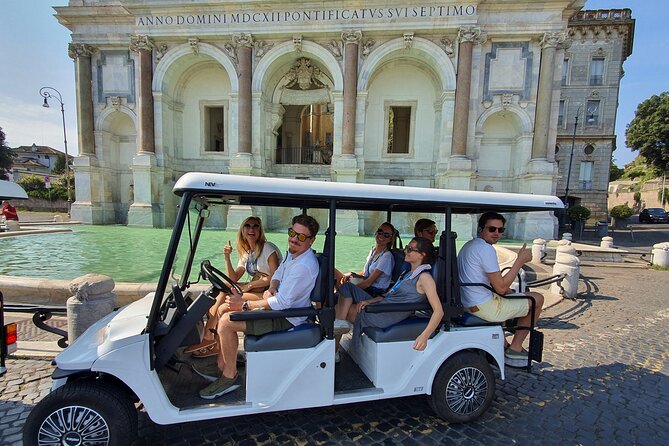 Rome in a Day golf cart tour for cruisers with Pizza & Gelato - Aventine Hill and the Pyramid of Cestius