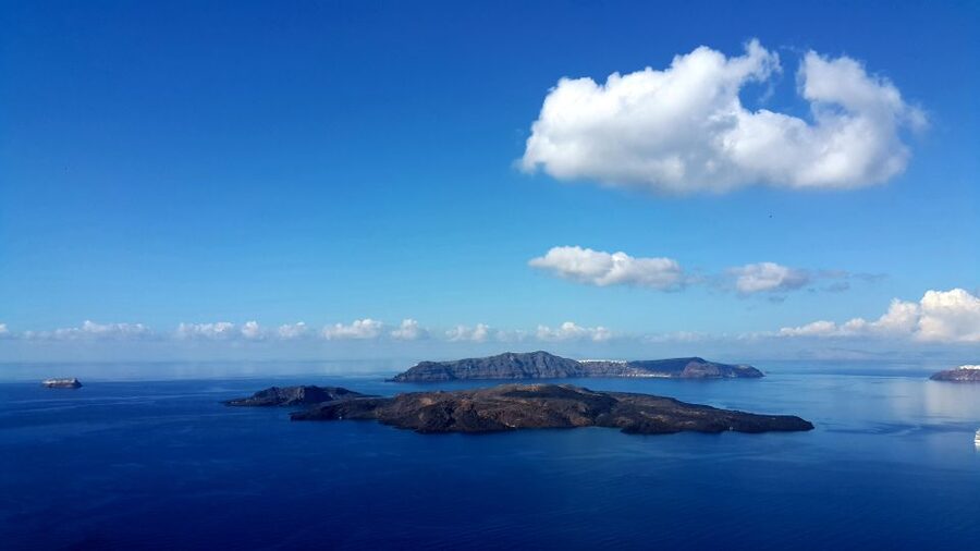 Santorini: 4hr Small Group Shore Excursion with Minimum Walk - The scenic drive and the Three Bells of Fira