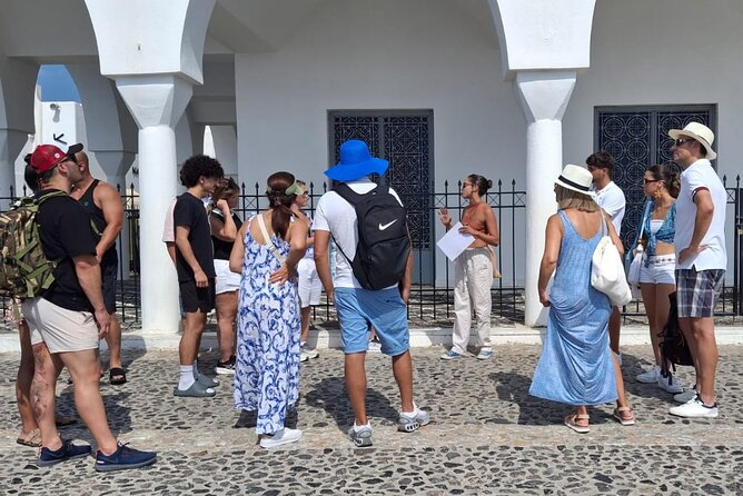 Santorini Island Tour for Cruise Travelers - Small Group - Fira begins with caldera views