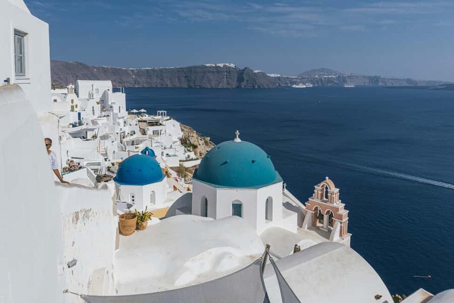 Santorini: Private 3-Hour Highlights Tour for Cruise Guests - Firostefani and the Three Bells of Fira