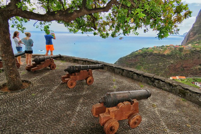 Shore Excursion - East Madeira Peaks & Santana - Porto da Cruz adds a coastal mountain setting