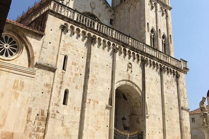 Split and Trogir private tour <em>ideal for cruise ship guests</em> – Key points to know before booking’ /></p>
<ul>
<li><strong>Two historic towns in four to six hours:</strong> You see Trogir and Split without sacrificing a full day in port.</li>
<li><strong>A private guide-driver:</strong> Your group travels in an air-conditioned vehicle and can ask for a different pace or extra stops.</li>
<li><strong>A living Roman palace:</strong> Diocletian’s Palace is not an isolated ruin. Homes, shops, cafés, and streets continue inside its old walls.</li>
<li><strong>Trogir feels compact and walkable:</strong> The UNESCO-protected center is easy to explore on foot, with time set aside to wander independently.</li>
<li><strong>Useful for cruise passengers:</strong> Pickup can be arranged near the cruise port, though you need to follow the meeting instructions carefully.</li>
<li><strong>Some costs remain separate:</strong> Cathedral admission is not included, and the price makes the most sense for families or small groups sharing a private vehicle.</li>
</ul>
<h2>Why pairing Split with Trogir works so well</h2>
<p>ideal for cruise ship guests</em> – Why pairing Split with Trogir works so well’ /></p>
<p><p>You get two very different pictures of the Croatian coast in one outing. Split is larger, busier, and built around the remains of a Roman emperor’s palace. Trogir is smaller and more enclosed, with narrow lanes and a medieval character that makes it feel like a town made for slow wandering.</p>
</p>
<p><p>The private format matters here. A set group excursion has to keep everyone moving together, but your guide can allow extra time for photographs, a coffee, or a short rest. Several guides have also adjusted the route for older family members, hot weather, or a late arrival.</p>
</p>
<p><p>The planned duration is about four to six hours. That range is important. You may spend roughly two hours around Diocletian’s Palace and two hours in Trogir, with driving and scenic stops filling out the rest of the day. The exact balance depends on your group and the guide.</p>
</p>
<p><p>For a cruise passenger, the order can help. Going to Trogir first lets you get away from the port crowd early, then return to Split for the main city walk. You still need to watch the clock and agree on a firm return time, but the structure is well suited to a day in port.</p>
</p>
<div class="twil" style="margin: 20px 0; padding: 15px 0;"><p>More Private Shore Excursions in the world:</p><ul style="margin: 10px 0; padding-left: 0; list-style: none;"><li style="margin: 0 0 12px 0; padding: 0 0 12px 0; border-bottom: 1px solid #DDE8EE; line-height: 1.4;"><a href="https://theshoretraveler.com/for-cruisers-skip-the-lines-private-ephesus-tour-on-time-return/">FOR CRUISERS: Skip The Lines PRIVATE EPHESUS TOUR &On Time Return</a><br><span style="font-size: 0.82em; color: #555;"><span style="color: #0B5A82;">★</span> 5.0 &nbsp;&middot;&nbsp; 8,527 reviews</span></li><li style="margin: 0 0 12px 0; padding: 0 0 12px 0; border-bottom: 1px solid #DDE8EE; line-height: 1.4;"><a href="https://theshoretraveler.com/private-ephesus-tour-for-cruisers-on-time-return-and-skip-line/">PRIVATE EPHESUS TOUR FOR CRUISERS: On-time Return and Skip-Line</a><br><span style="font-size: 0.82em; color: #555;"><span style="color: #0B5A82;">★</span> 5.0 &nbsp;&middot;&nbsp; 5,807 reviews</span></li><li style="margin: 0; padding: 0; border-bottom: none; line-height: 1.4;"><a href="https://theshoretraveler.com/private-tour-for-cruisers-marys-house-meryemana-and-ephesus/">PRIVATE TOUR FOR CRUISERS: Mary’s House (Meryemana) and Ephesus</a><br><span style="font-size: 0.82em; color: #555;"><span style="color: #0B5A82;">★</span> 5.0 &nbsp;&middot;&nbsp; 1,349 reviews</span></li></ul></div><h2>Entering Diocletian’s 17-century-old palace</h2>
<p><img width="900" height="600" decoding="async" src=