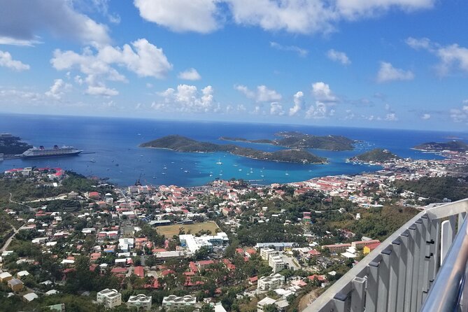 St Thomas Shore Excursion: Shopping, Sightseeing and Beach Tour - Mountain Top and the island views