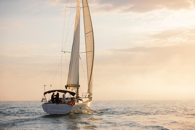 Sunset On A Luxury Sailboat From Port Olimpic - Who will enjoy this sunset sail?