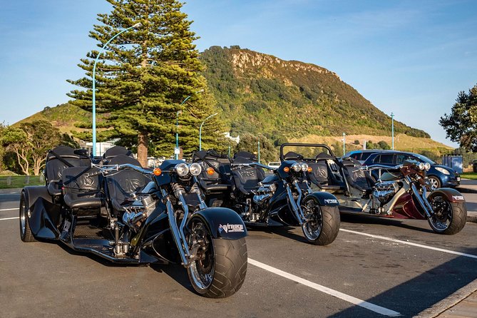 TAURANGA SHORE EXCURSION: Epic 25 min V8 Trike tour of Mt Maunganui & Tauranga - What the V8 trike feels like on the road