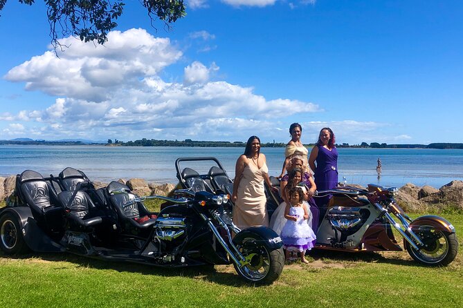 TAURANGA SHORE EXCURSION: Epic 25 min V8 Trike tour of Mt Maunganui & Tauranga - The guides and the feel of a private outing